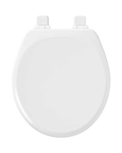 Mayfair by Bemis Slow Close Round White Molded Wood Toilet Seat