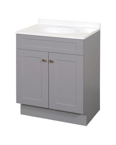 BATH VANITY GRAY 30&quot;W