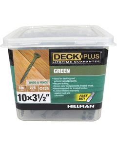 Deck Plus No. 10 X 3-1/2 in. L Star Flat Head Exterior Deck Screws 5 lb
