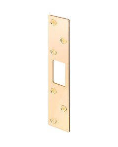 Prime-Line 6 in. H X 1.125 in. L Brass-Plated Steel Security Strike