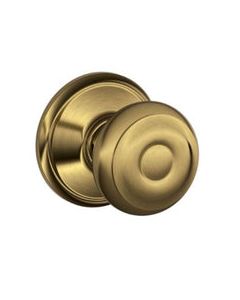 Schlage Georgian Antique Brass Passage Lockset ANSI Grade 2 1-3/4 in.
