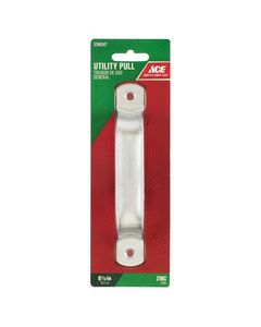 Ace 6.5 in. L Zinc-Plated Silver Steel Door Pull