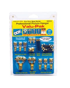 Ook Brass-Plated Assorted Picture Hanging Set 100 lb 34 pk