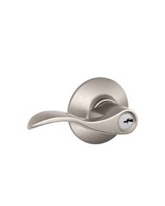 Schlage Accent Satin Nickel Entry Lockset 1-3/4 in.