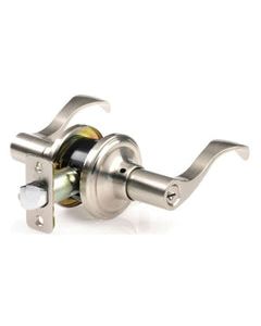 Ace Wave Satin Nickel Entry Lockset ANSI/BHMA Grade 3 1-3/4 in.