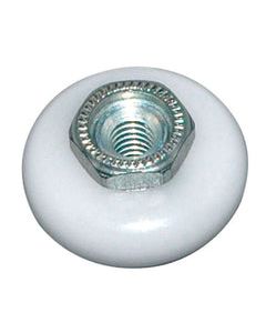 Barton Kramer 3/4 in. D X 1/4 in. L Nylon/Plastic Shower Door Wheel 2 pk