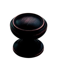 Amerock Revitalize Round Cabinet Knob 1-1/4 in. D 1-1/4 in. Oil Rubbed Bronze 1 pk