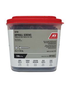 Ace No. 6 wire X 1-1/4 in. L Phillips Drywall Screws 5 lb 1417 pk