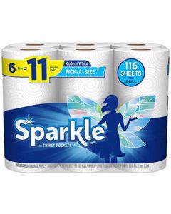 Sparkle Pick-A-Size Paper Towels 110 sheet 2 ply 6 pk