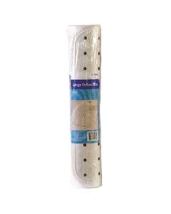 Living Accents 31-1/2 in. L x 15 in. W White Vinyl Bath Mat Latex Free