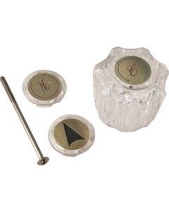 Boston Harbor Replacement Handle, For Use With Lavatory And Tub/Shower Faucets, Acrylic, Clear
