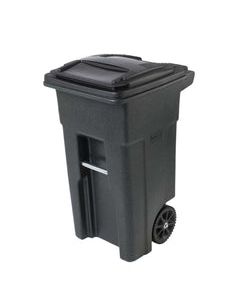 Toter 32 gal Greenstone Polyethylene Wheeled Trash Can Lid Included