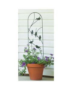 Panacea 40 in. H Black Steel Trellis