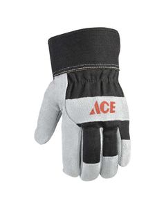 Ace Men&#039;s Indoor/Outdoor Work Gloves Black/Gray L 1 pair