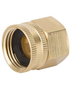 Landscapers Select Double Swivel Connector, 3/4 In, Fnpt X Female Nh, Brass, For Use With Any Standard Lawn &amp; Garden Hose