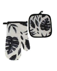 FABRIC OVEN MITT &amp; POT HOLDER