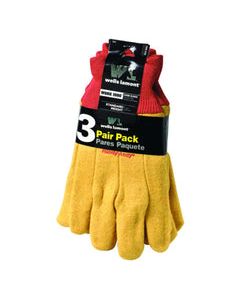 Wells Lamont Handy Andy Men&#039;s Chore Gloves One Size Fits - 3 pk