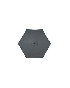 Living Accents Seabrook 9 ft. Tiltable Gray Market Umbrella