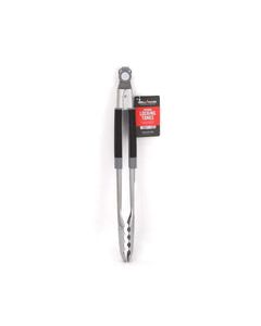 Grill Mark Stainless Steel Black/Silver Grill Tongs 1 pk