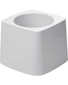 Rubbermaid Commercial Products 5&quot; Toilet Bowl Brush Holder White Compact Design, Bundle of 5