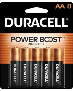 DURACELL Coppertop AA Batteries 8 Count, Bundle of 3