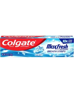 Colgate Max Fresh Toothpaste with Mini Breath Strips 6 Oz, Bundle of 3