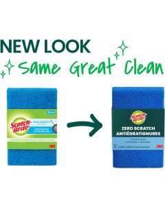 Scotch-Brite Zero Scratch Scouring Pad 3 Pack, Bundle of 8
