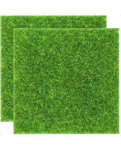KAEZDD 2 Pieces of 6x6 Inches Fake Grass for 6x6 Inches, Bundle of 5