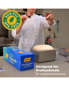 Forvara Non-PVC 18 inch x 2000 Feet Foodservice/Cutterbox Film Plastic 18 inch, 2000 Feet