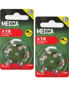 MEDca A10 Batteries - 12 Count Pack 12 Count, Bundle of 2