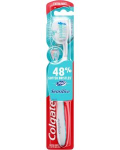Colgate 360° Enamel Health Extra Soft Toothbrush for Sensitive, Bundle of 4
