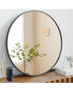 Sweetcrispy Round Bathroom Mirror for Over Sink 28 Inch