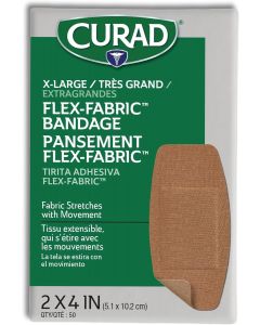 Curad Flex-Fabric Adhesive Bandages 50 Count, 4 Inch, 2 x 4 Inch, Bundle of 3
