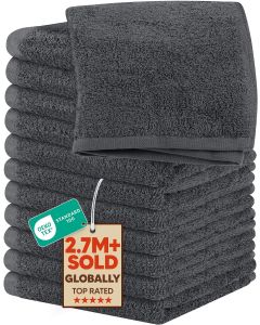 Utopia Towels 12 Pack Washcloths Cotton 12 Pack, 12x12 in, Bundle of 2