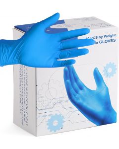PEIPU Nitrile Disposable Gloves，Powder Free, Bundle of 4