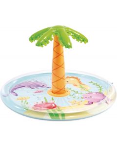 INTEX Palm Tree Inflatable Spray Pool: Vibrant Tropical Colors
