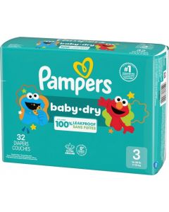 Pampers Baby Dry Ultra Cushiony Diapers 32 Count, 26 lbs, Bundle of 3