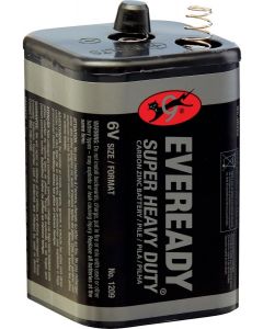 EVEREADY 1209 6 Volt Super Heavy Duty Lantern Battery Heavy Duty, Bundle of 2
