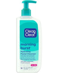 Clean &amp; Clear Morning Burst Hydrating Facial Cleanser with BHA, Bundle of 4