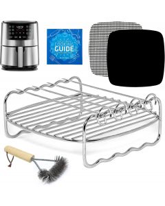 INFRAOVENS Air Fryer Skewer Rack Grate Stainless Steel, Bundle of 2