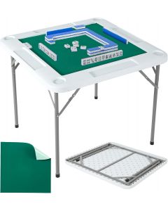 ExploreHorizon Mahjong Table 35.4 x 35.4-inch Portable 4 x 35