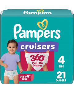 Pampers Cruisers 360 Baby Diapers 21 Count, Bundle of 3