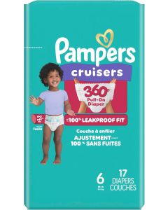 Pampers Cruisers 360 Baby Diapers 17 Count, Bundle of 3