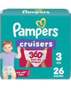 Pampers Cruisers 360 Baby Diapers 26 Count, Bundle of 3