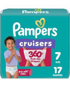 Pampers Cruisers 360 Baby Diapers 17 Count, Bundle of 3