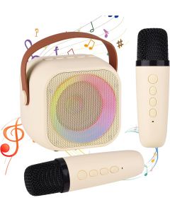 Xjahwr Karaoke Machine for Kids Adults Wireless Portable, Bundle of 2