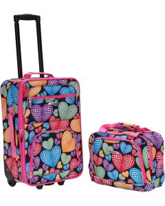 Rockland Fashion Softside 2 Piece Luggage Set 2 Piece