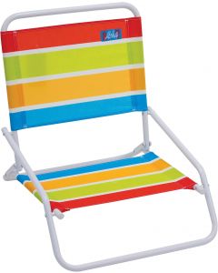Rio Brands 1-Position Low-Profile Folding Beach Chairs Portable 190 lbs