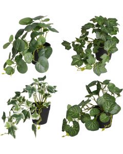 Yoratee Artificial Plants Set of Set of 4, Bundle of 3