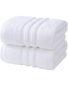 Velqora Large 100% Organic Cotton Bath Towels 2 Cotton 2 Pack, 30x60 in